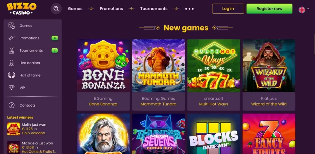 Bizzo Casino New Games