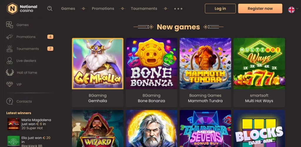 National Casino New Games